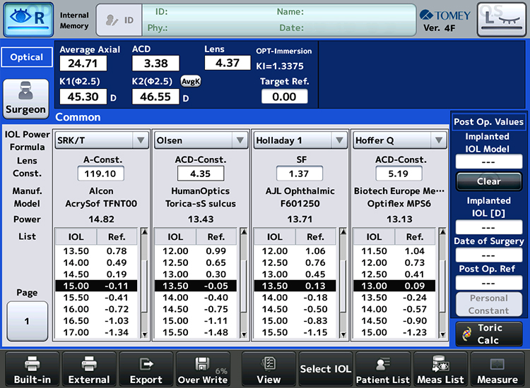 Biometr optyczny OA-2000