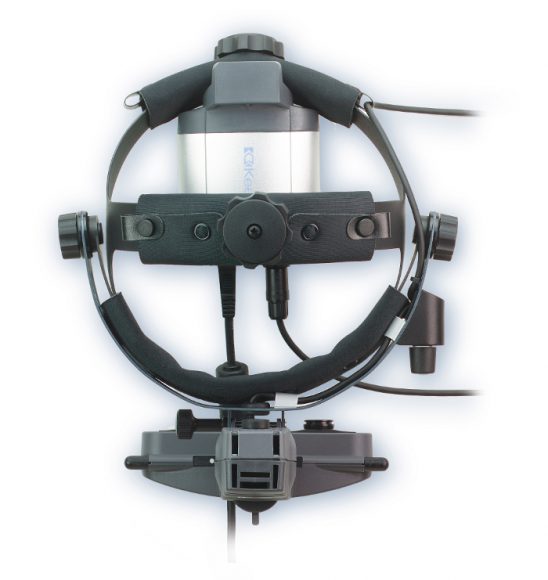 Oftalmoskop obuoczny Vantage Plus - wersja przewodowa ze stacjonarną ładowarką naścienną